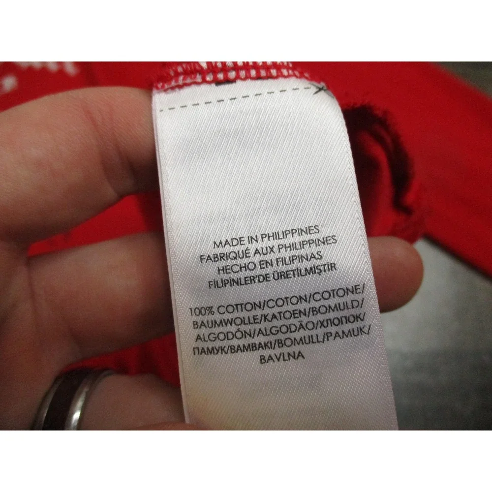 Polo Ralph Lauren Hoodie Shirt Mens XL Red Double Skull Tradition Crest Graphic